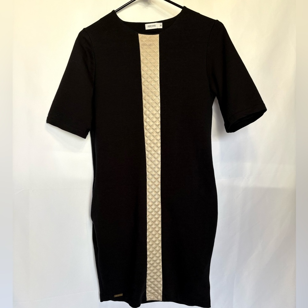 Elegant Black and Gold Mini Dress